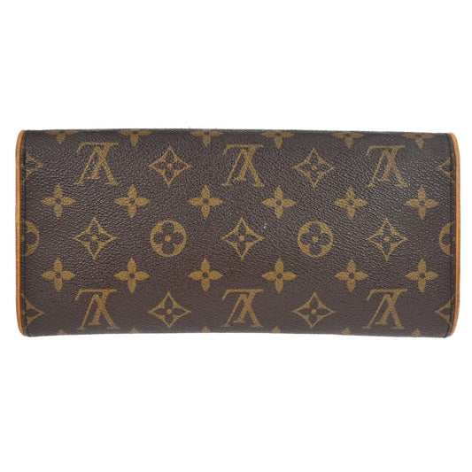 Louis Vuitton Twin Handbag Monogram Canvas, BROWN, CANVAS, Clutche & pouche