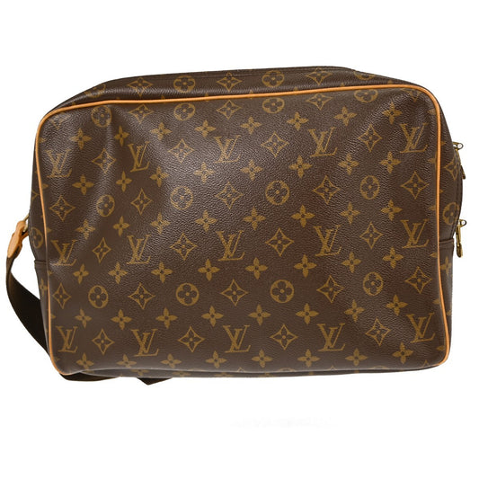 Louis Vuitton Reporter Bag Monogram Canvas, BROWN, CANVAS, Shoulder bag