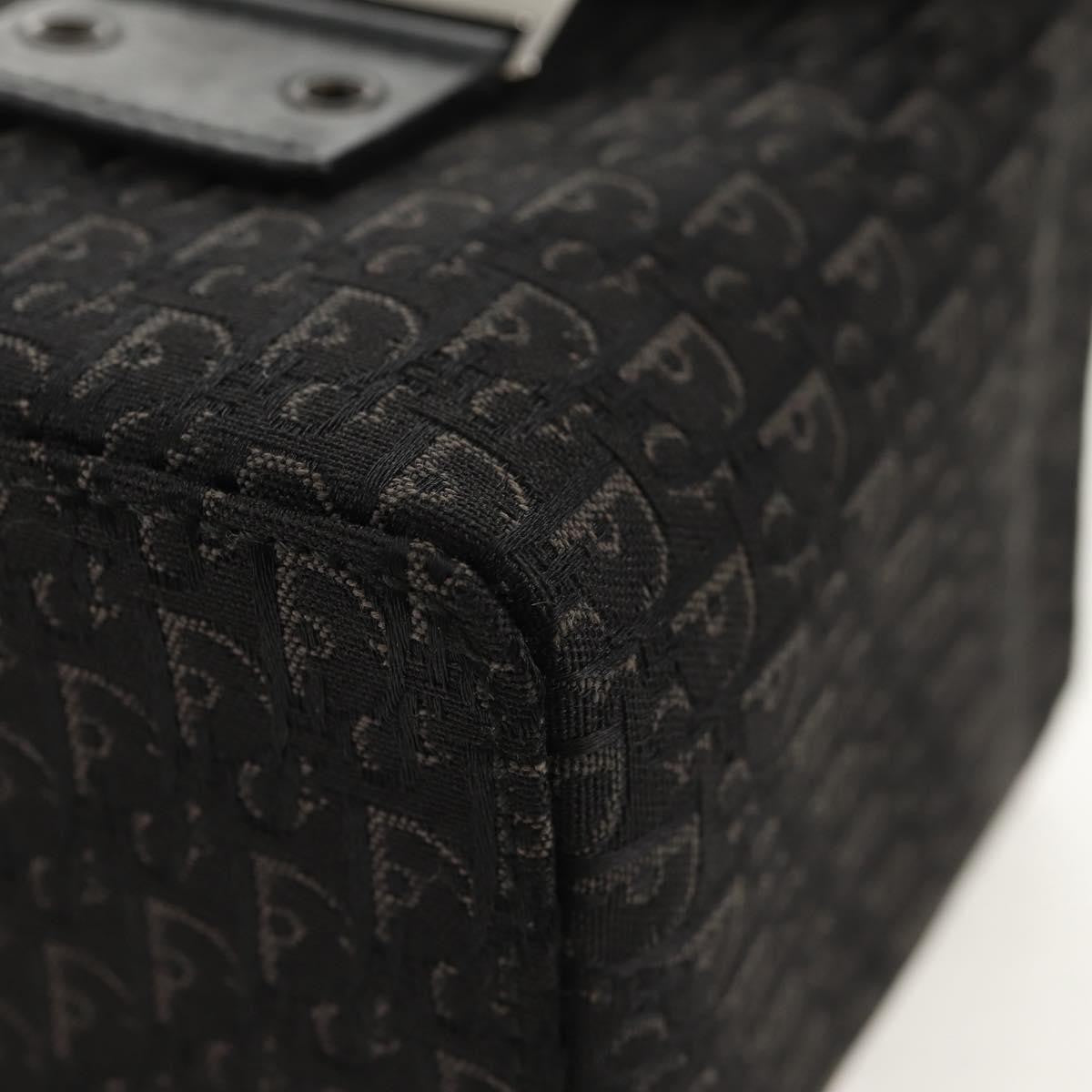 Christian Dior Vintage Trotter Pouch Canvas, BLACK, CANVAS, Clutche & pouche