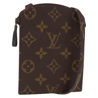 Louis Vuitton Pochette Secret Monogram canvas, BROWN, CANVAS, Clutche & pouche