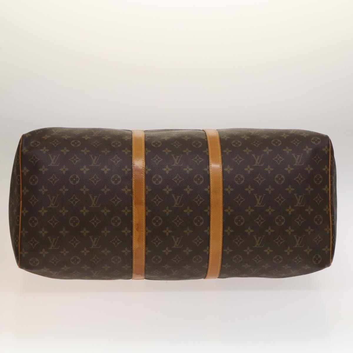 Louis Vuitton Keepall Bag Monogram Canvas, BROWN, CANVAS, Travel bag