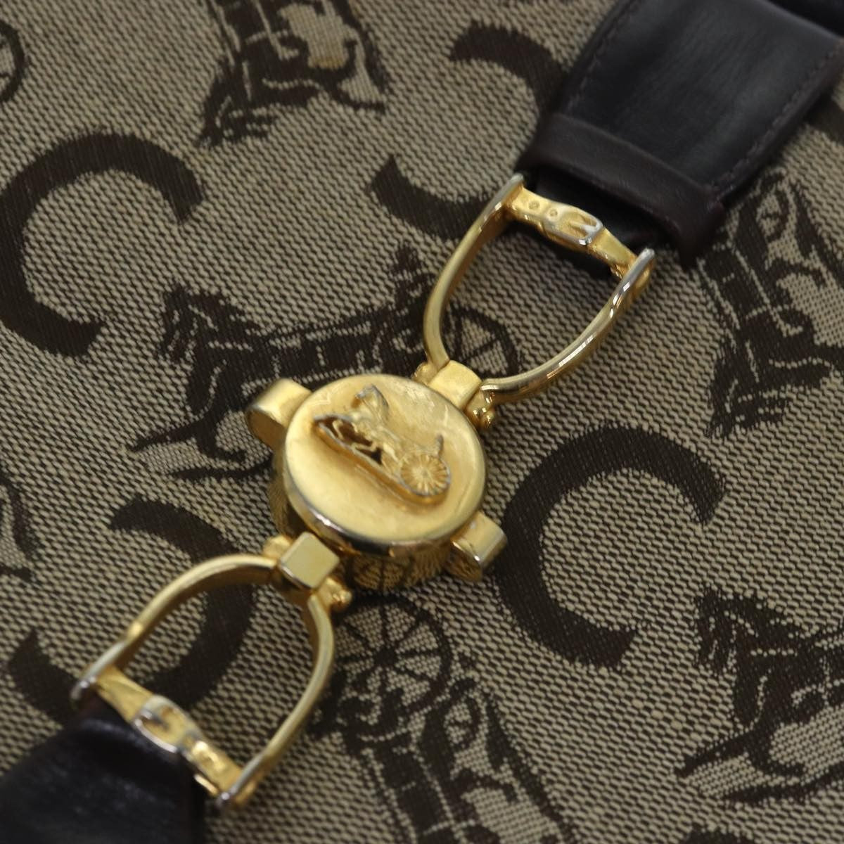 Celine Sulky Clutch Bag Canvas, BEIGE, CANVAS, Clutche & pouche