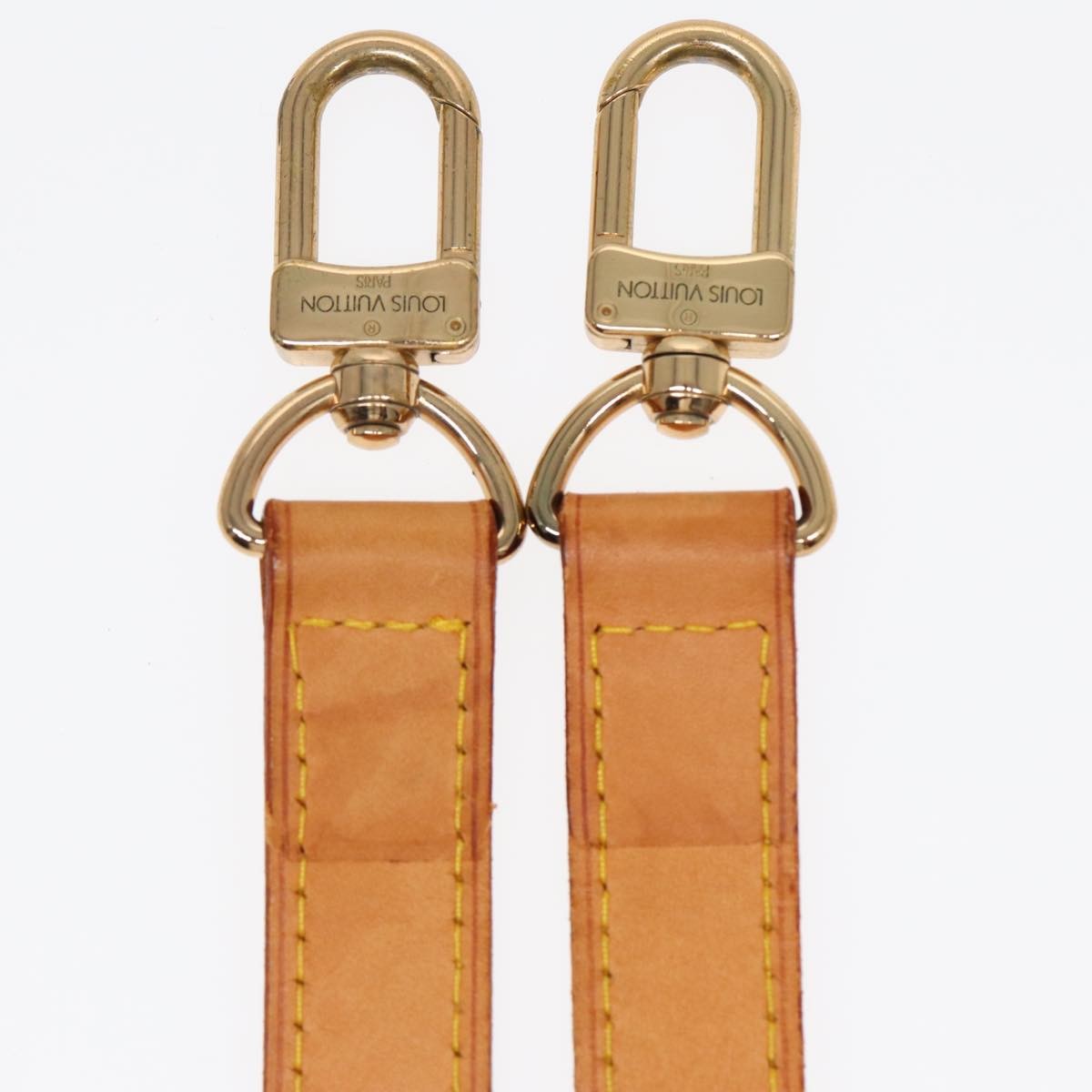 Louis Vuitton Adjustable Shoulder Strap Vachetta Leather, BEIGE, LEATHER, Straps