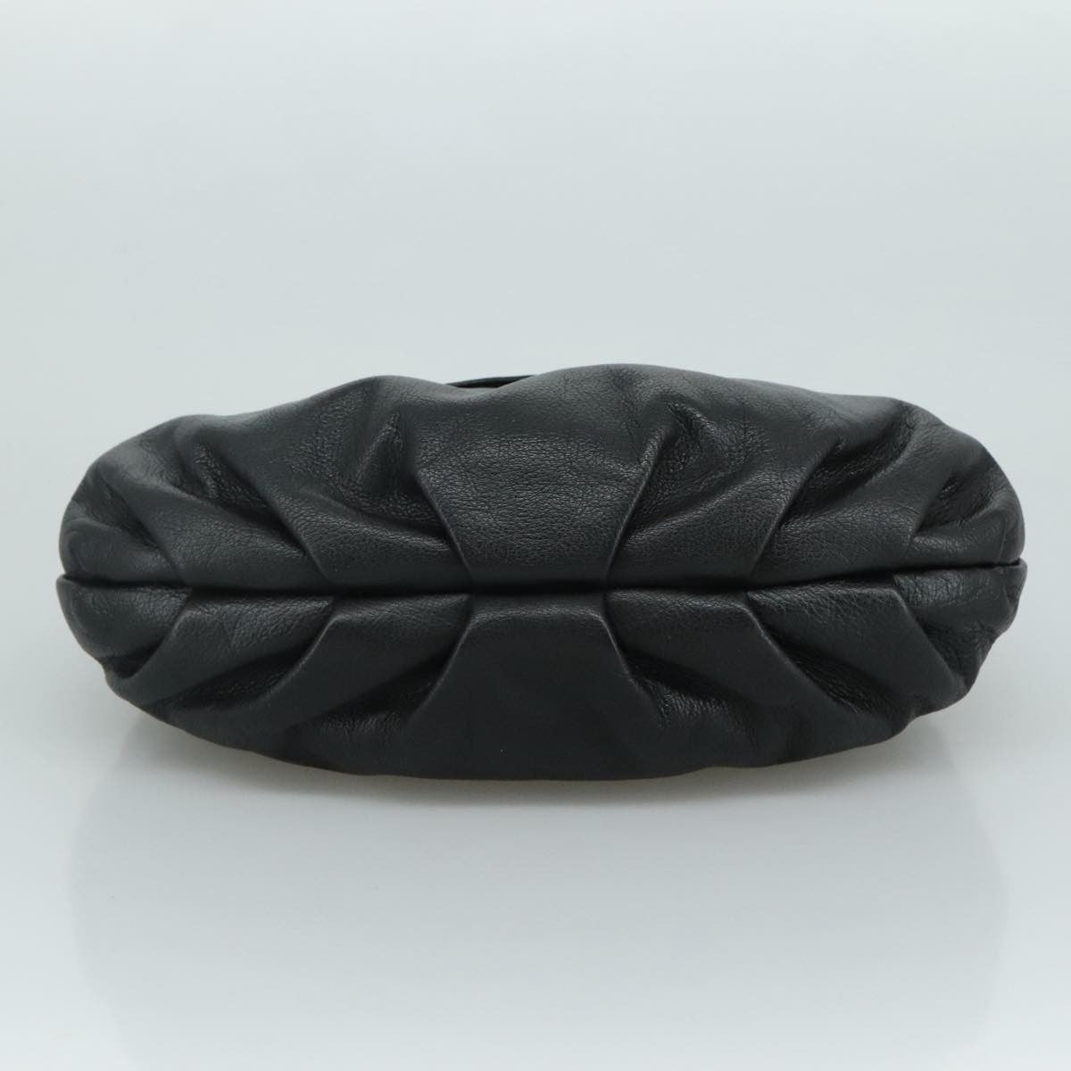 Salvatore Ferragamo Flap Handbag Leather, BLACK, LEATHER, Handbag