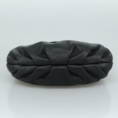 Salvatore Ferragamo Flap Handbag Leather, BLACK, LEATHER, Handbag