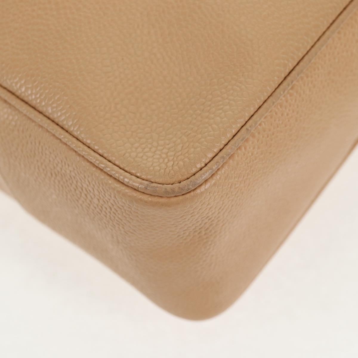 Chanel Coco Mark Leather, BEIGE, LEATHER, Handbag