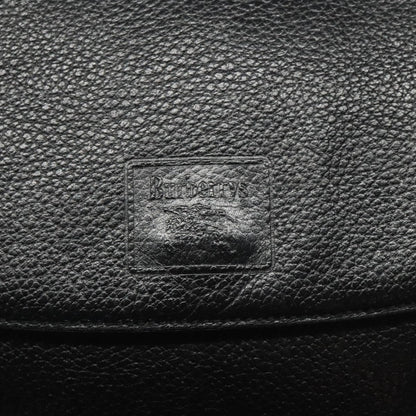 Burberry Flap Shoulder Bag Leather, BLACK, LEATHER, Shoulder bag