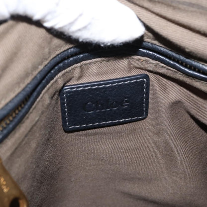 Chloe Marcie Satchel Leather, BLACK, LEATHER, Handbag