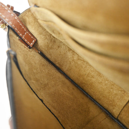 Loewe Gate Shoulder Bag Leather, BROWN, LEATHER, Shoulder bag