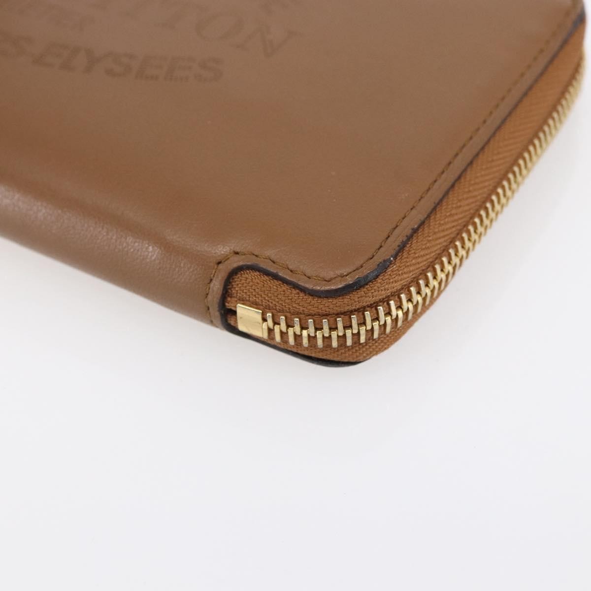 Louis Vuitton Zippy wallet Leather, BROWN, LEATHER, Wallets