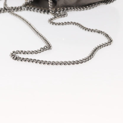 Stella McCartney Falabella Fold Over Crossbody Bag Suede, GRAY, SUEDE, Shoulder bag