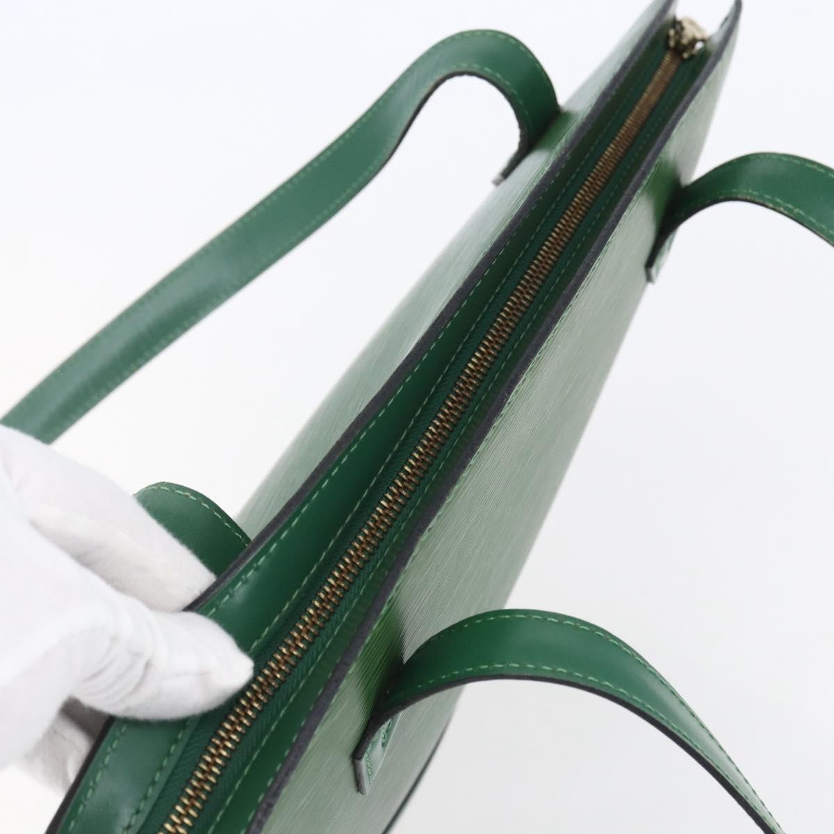 Louis Vuitton Saint Jacques Handbag Epi Leather, GREEN, LEATHER, Shoulder bag