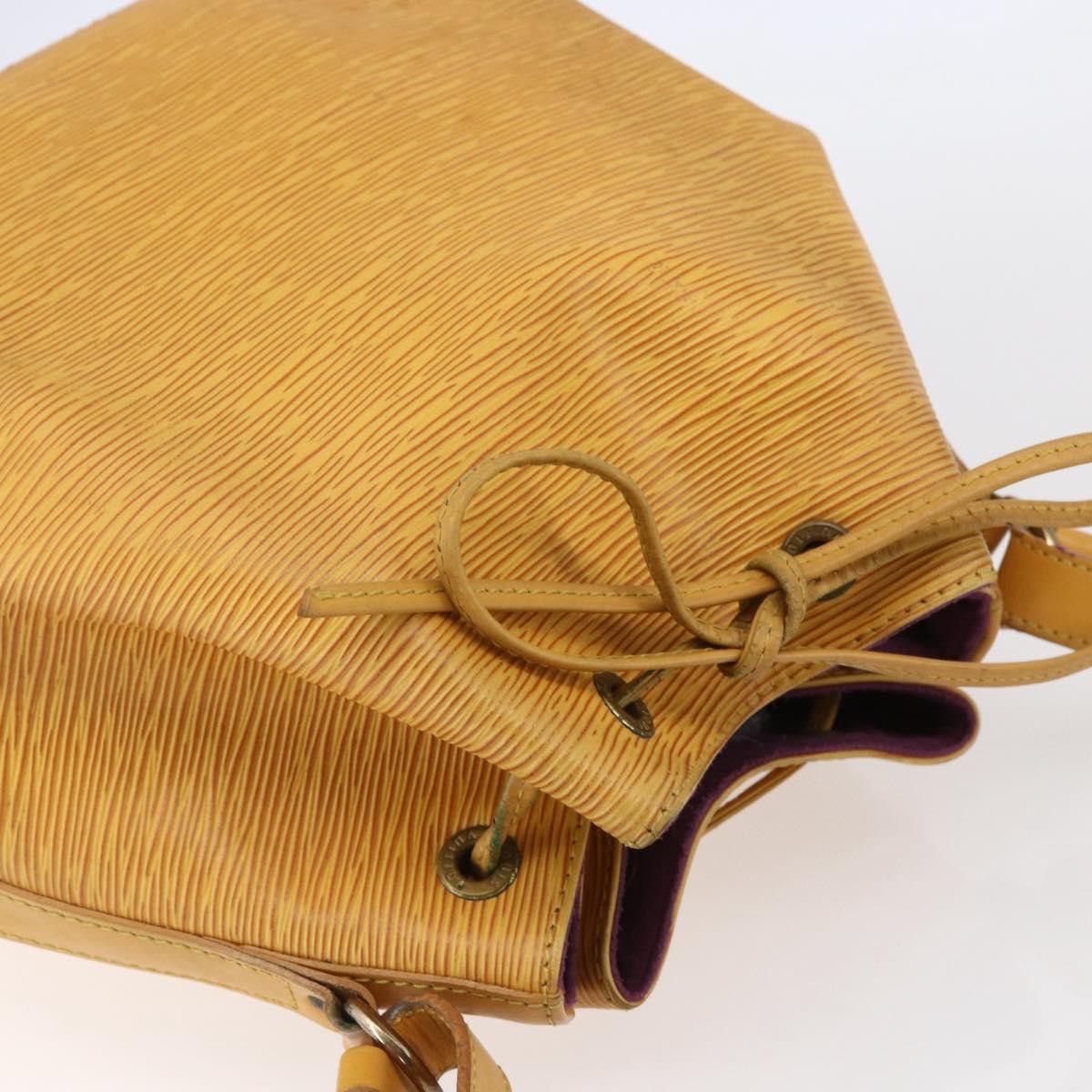Louis Vuitton Petit Noe Handbag Epi Leather, YELLOW, LEATHER, Shoulder bag