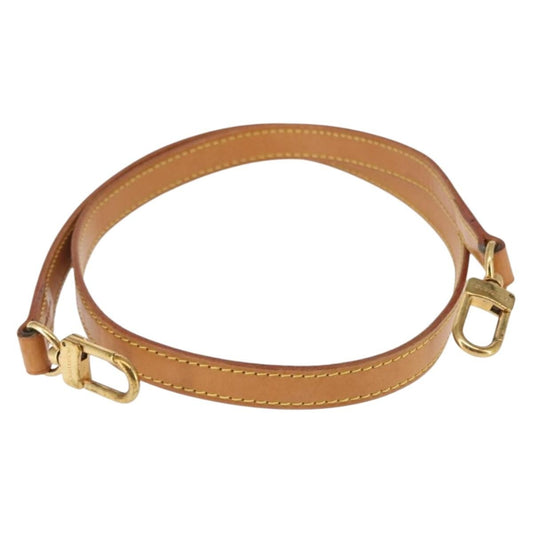 Louis Vuitton Bandouliere Leather, BEIGE, LEATHER, Straps