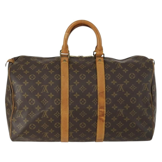 Louis Vuitton Keepall Bag Monogram Canvas, Brown, Canvas, Travel Bag