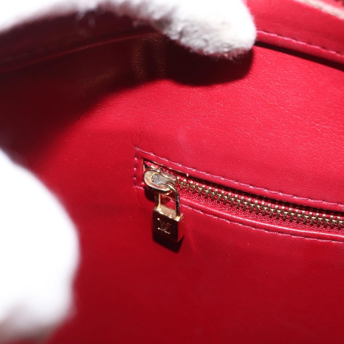 Louis Vuitton Houston Handbag Monogram Vernis, RED, PATENT_LEATHER, Handbag