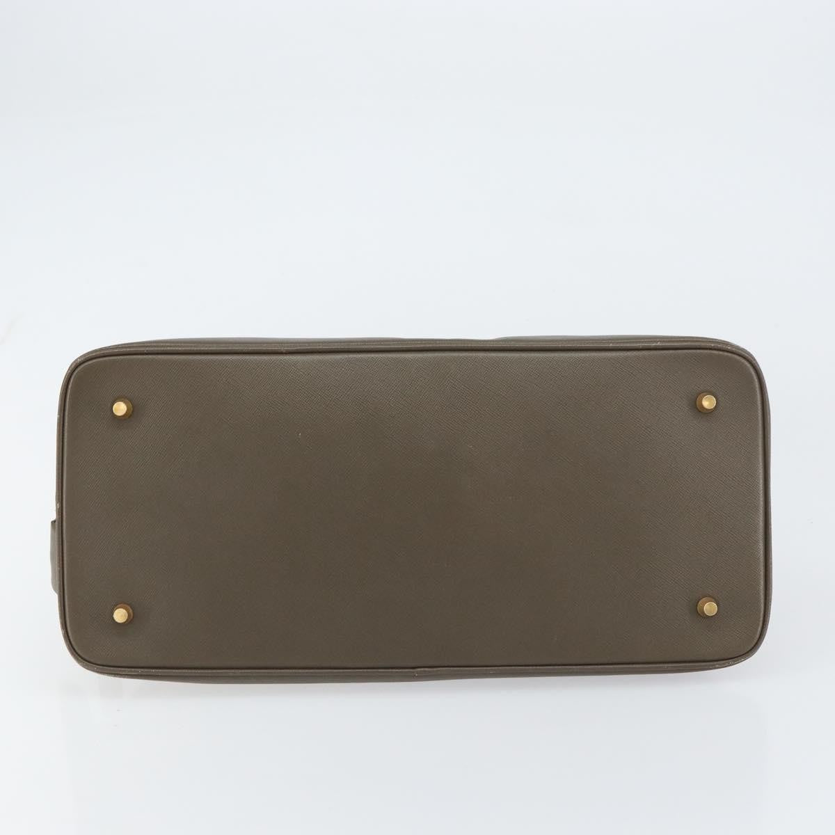 Prada Promenade Bag Saffiano Leather, BROWN, LEATHER, Handbag