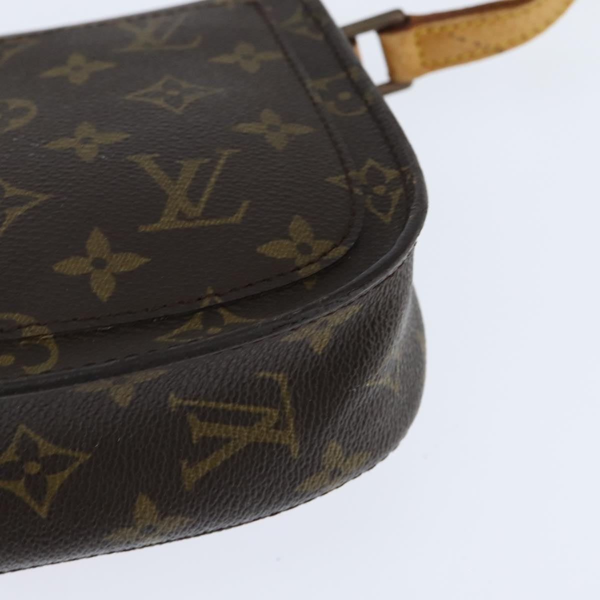 Louis Vuitton Saint Cloud Handbag Monogram Canvas, BROWN, CANVAS, Shoulder bag