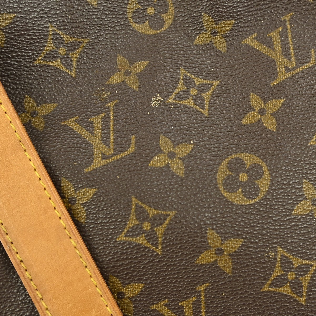 Louis Vuitton Saumur Handbag Monogram Canvas, BROWN, CANVAS, Shoulder bag