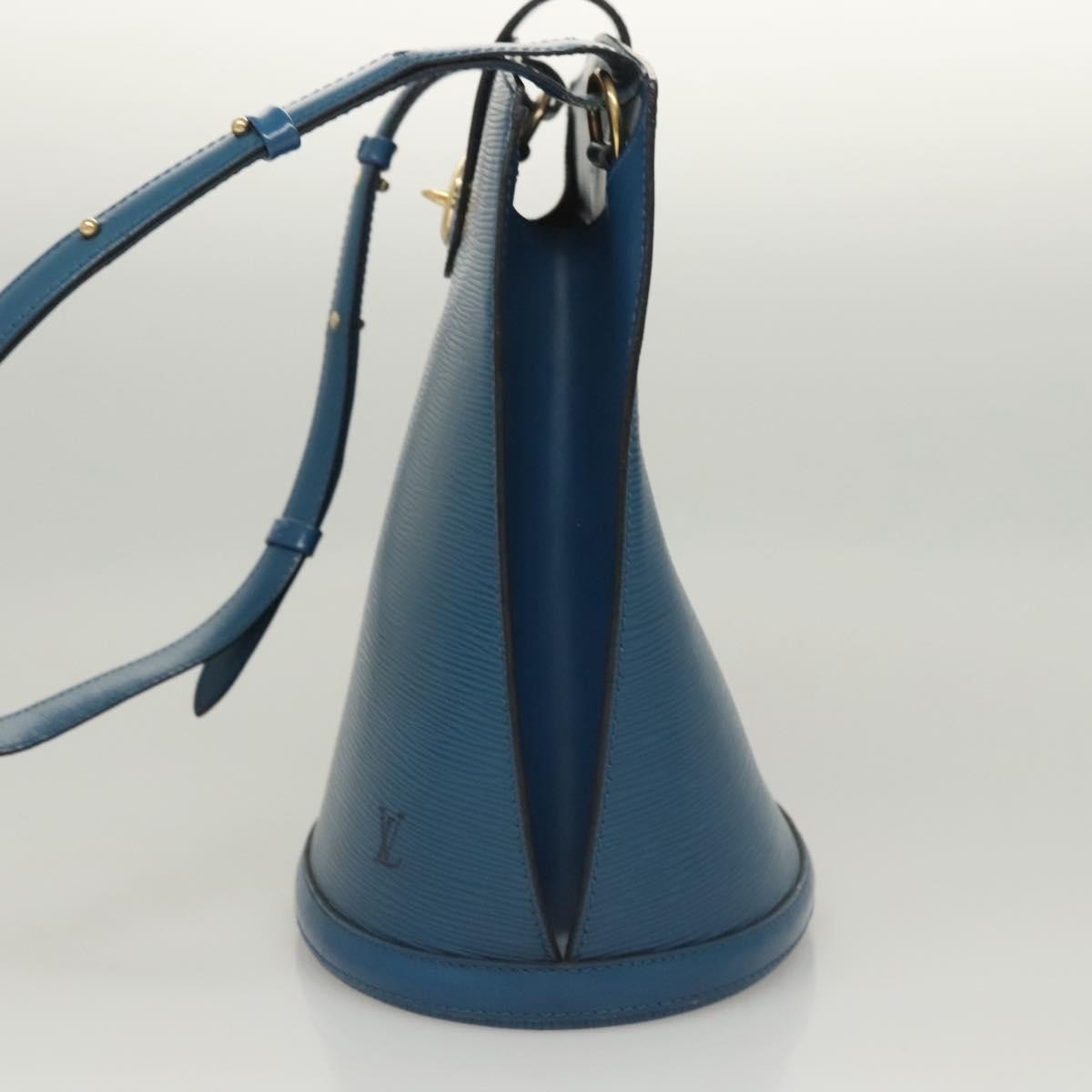 Louis Vuitton Cluny Shoulder Bag Epi Leather, BLUE, LEATHER, Shoulder bag