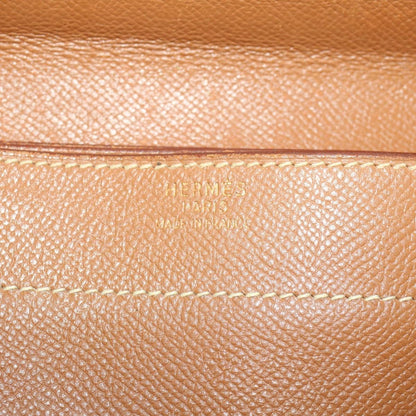Hermes Sac a Depeches Bag Buffalo, BROWN, LEATHER, Briefcase