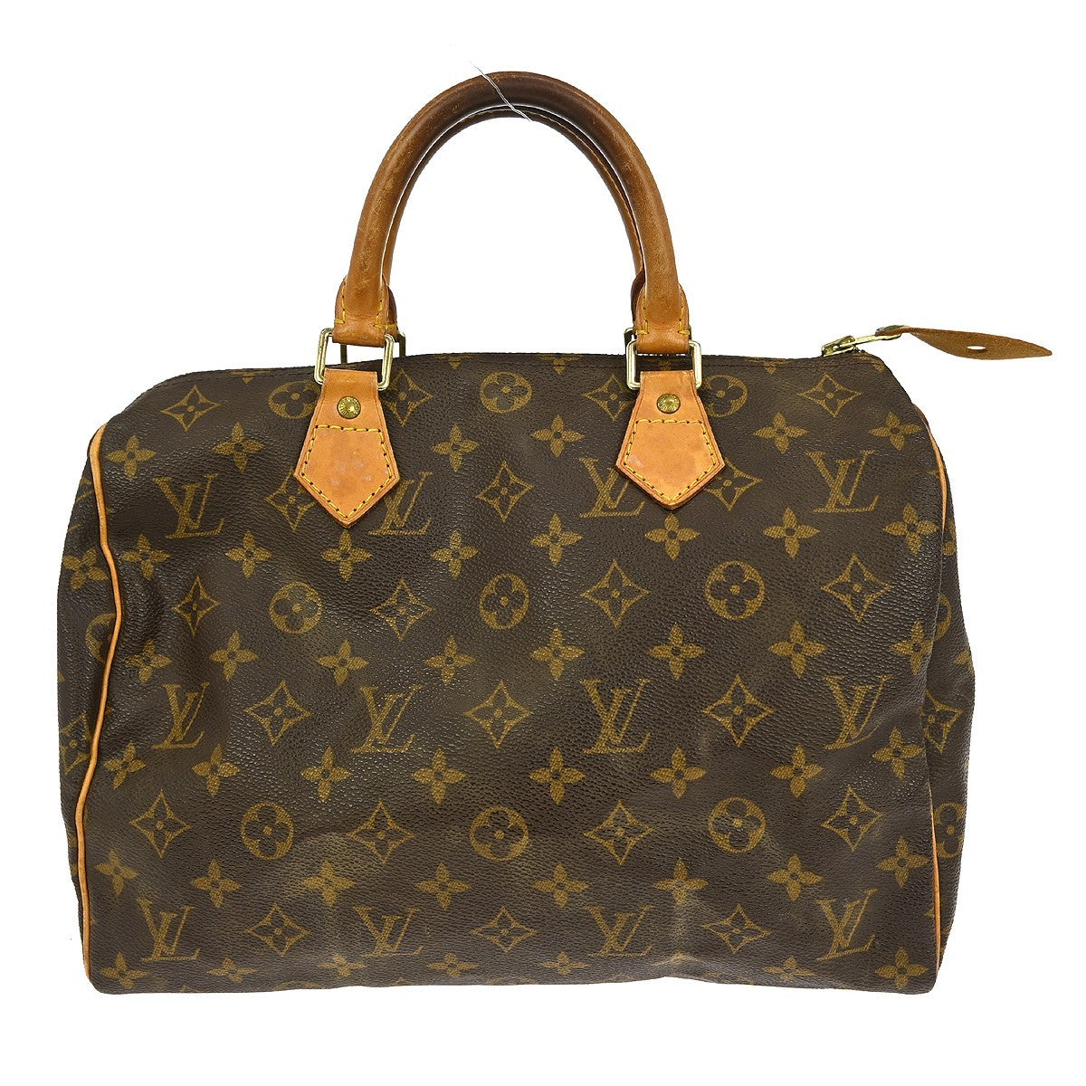 Louis Vuitton Speedy Handbag Monogram Canvas, BROWN, CANVAS, Handbag