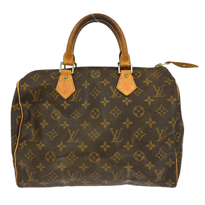 Louis Vuitton Speedy Handbag Monogram Canvas, BROWN, CANVAS, Handbag