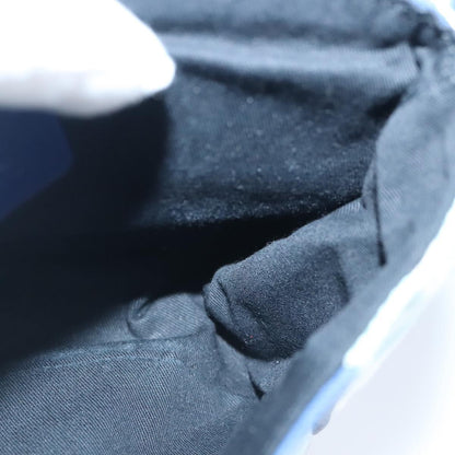 Bally Vintage Waist bag Leather and canvas, BLUE, CANVAS, Clutche & pouche