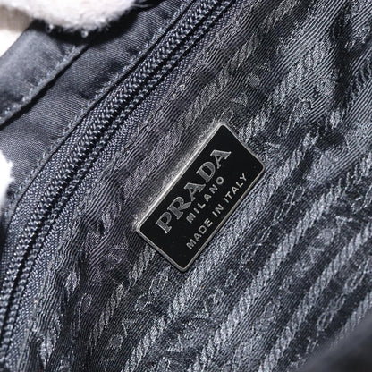 Prada Buckle Messenger Bag Tessuto, BLACK, NYLON, Shoulder bag