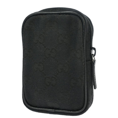 Gucci Cigarette Case GG Canvas, BLACK, CANVAS, Card Holders