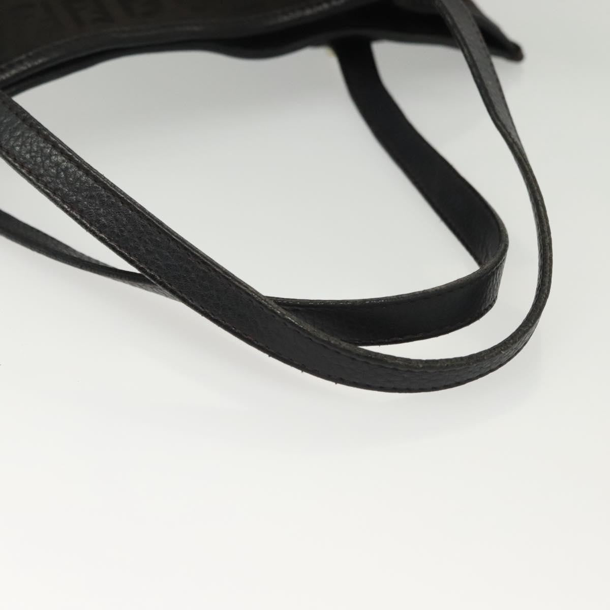 Fendi Vintage Tote Zucchino Canvas, BLACK, CANVAS, Tote bag