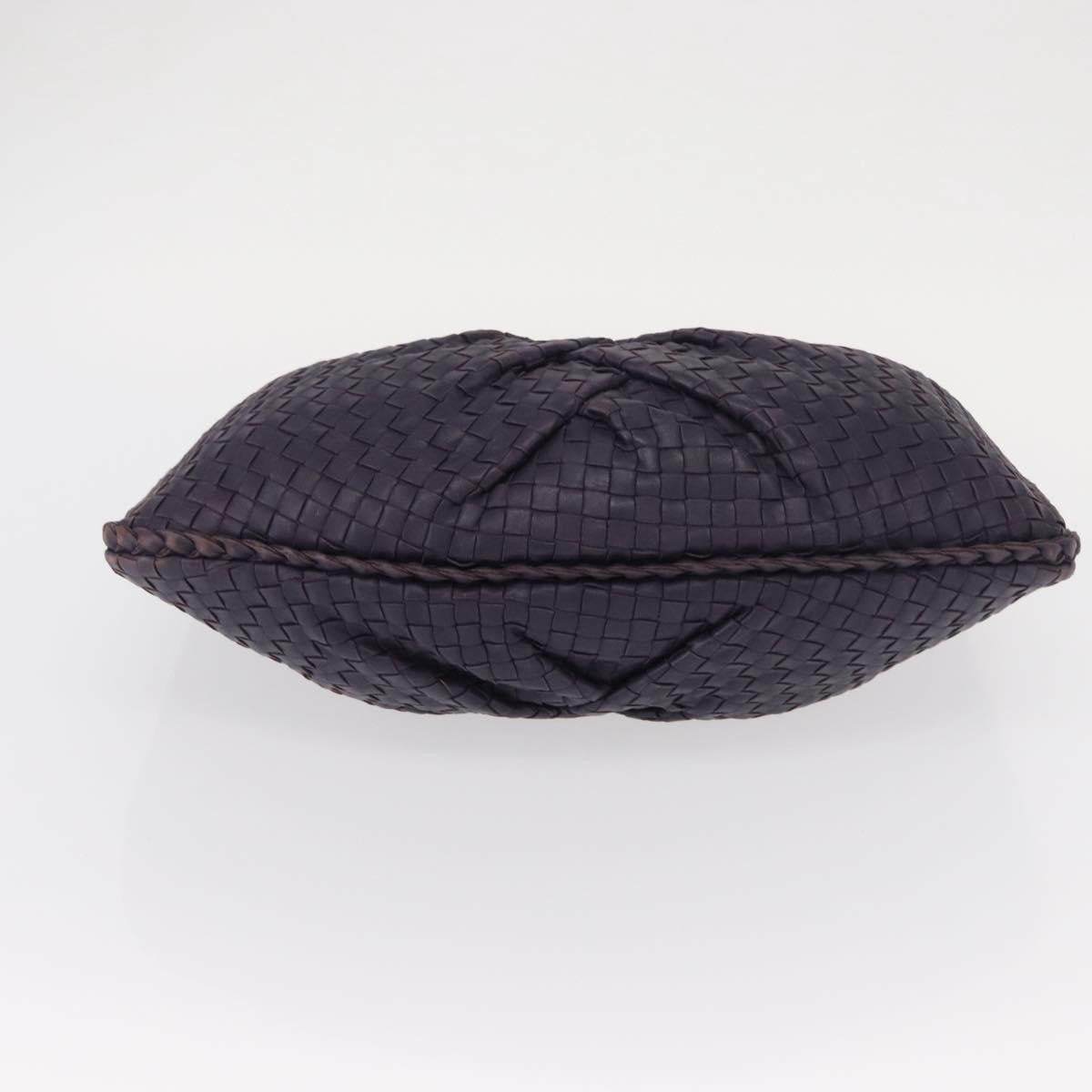 Bottega Veneta Veneta Hobo Pleated Intrecciato Nappa, PURPLE, LEATHER, Shoulder bag
