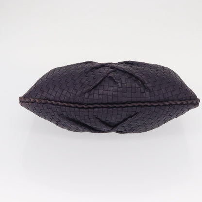 Bottega Veneta Veneta Hobo Pleated Intrecciato Nappa, PURPLE, LEATHER, Shoulder bag