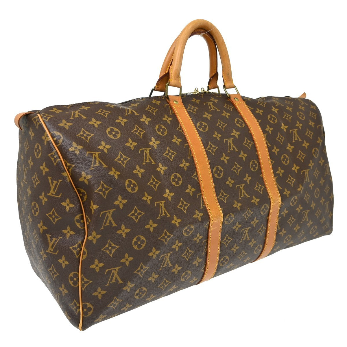Louis Vuitton Keepall Bag Monogram Canvas, Brown, Canvas, Travel Bag