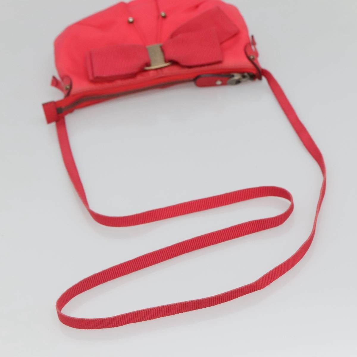 Salvatore Ferragamo Vintage Vara Crossbody Bag Nylon, PINK, NYLON, Shoulder bag