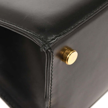 Salvatore Ferragamo Convertible Vara Bow Tote Leather, BLACK, LEATHER, Handbag