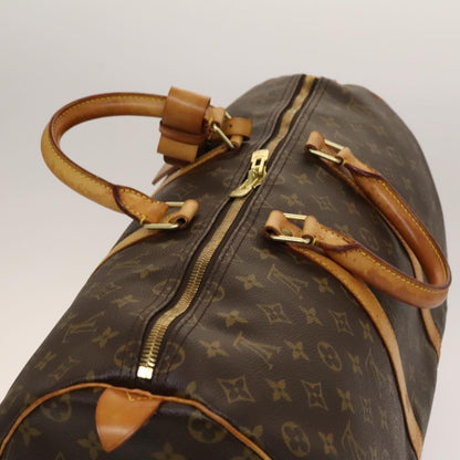Louis Vuitton Keepall Bag Monogram Canvas, BROWN, CANVAS, Travel bag