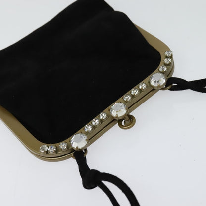 Miu Miu Kisslock Clutch Suede, BLACK, SUEDE, Clutche & pouche