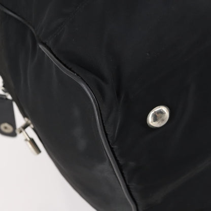 Prada Boston Bag Tessuto, BLACK, NYLON, Handbag