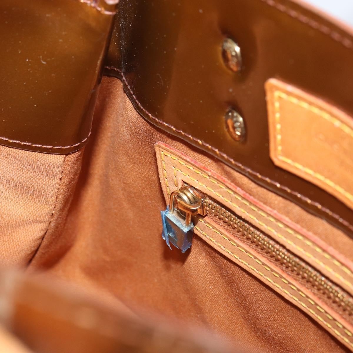 Louis Vuitton Reade Handbag Monogram Vernis, BROWN, PATENT_LEATHER, Tote bag