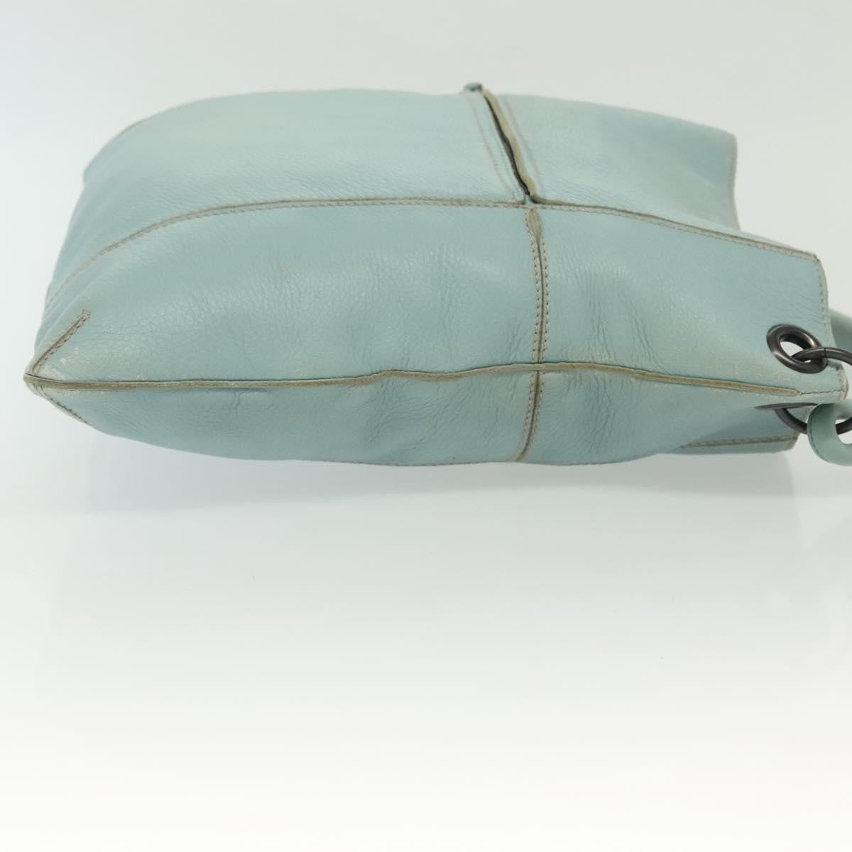 Bottega Veneta Front Zip Hobo Leather, BLUE, LEATHER, Handbag