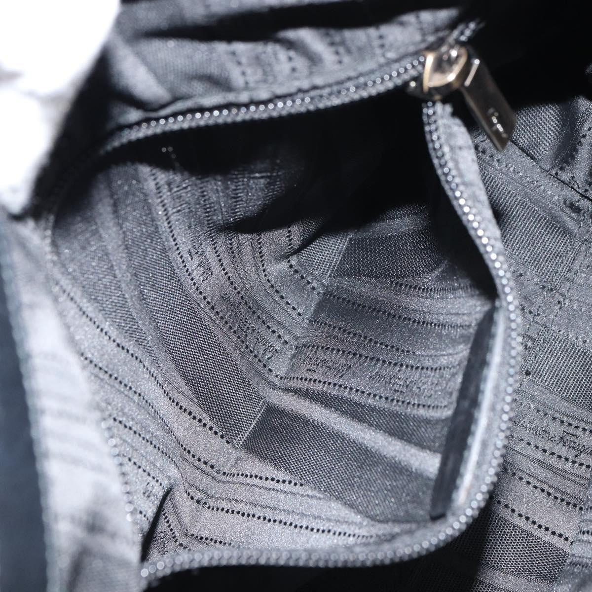 Salvatore Ferragamo Gancini handbag Leather, BLACK, LEATHER, Handbag