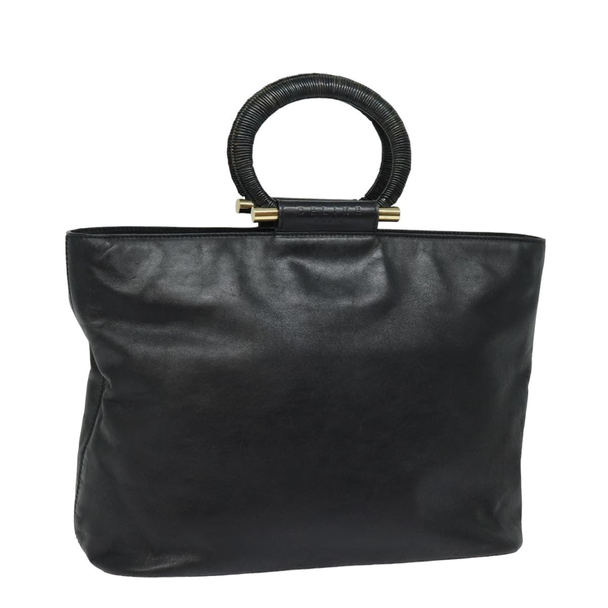 Celine Handbag Leather, BLACK, LEATHER, Handbag
