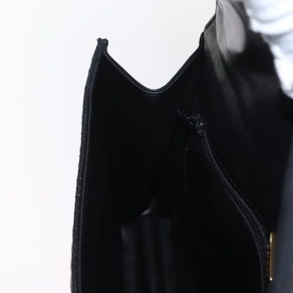 Bally Vintage Handbag Quilted Leather, BLACK, LEATHER, Handbag