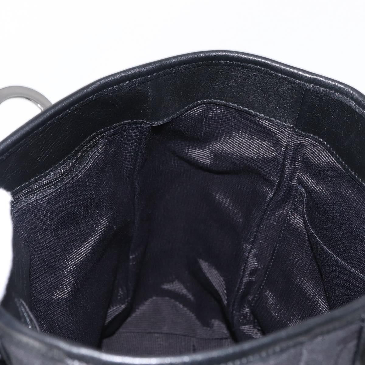 Salvatore Ferragamo Gancini Tote Gancini Canvas, BLACK, CANVAS, Tote bag