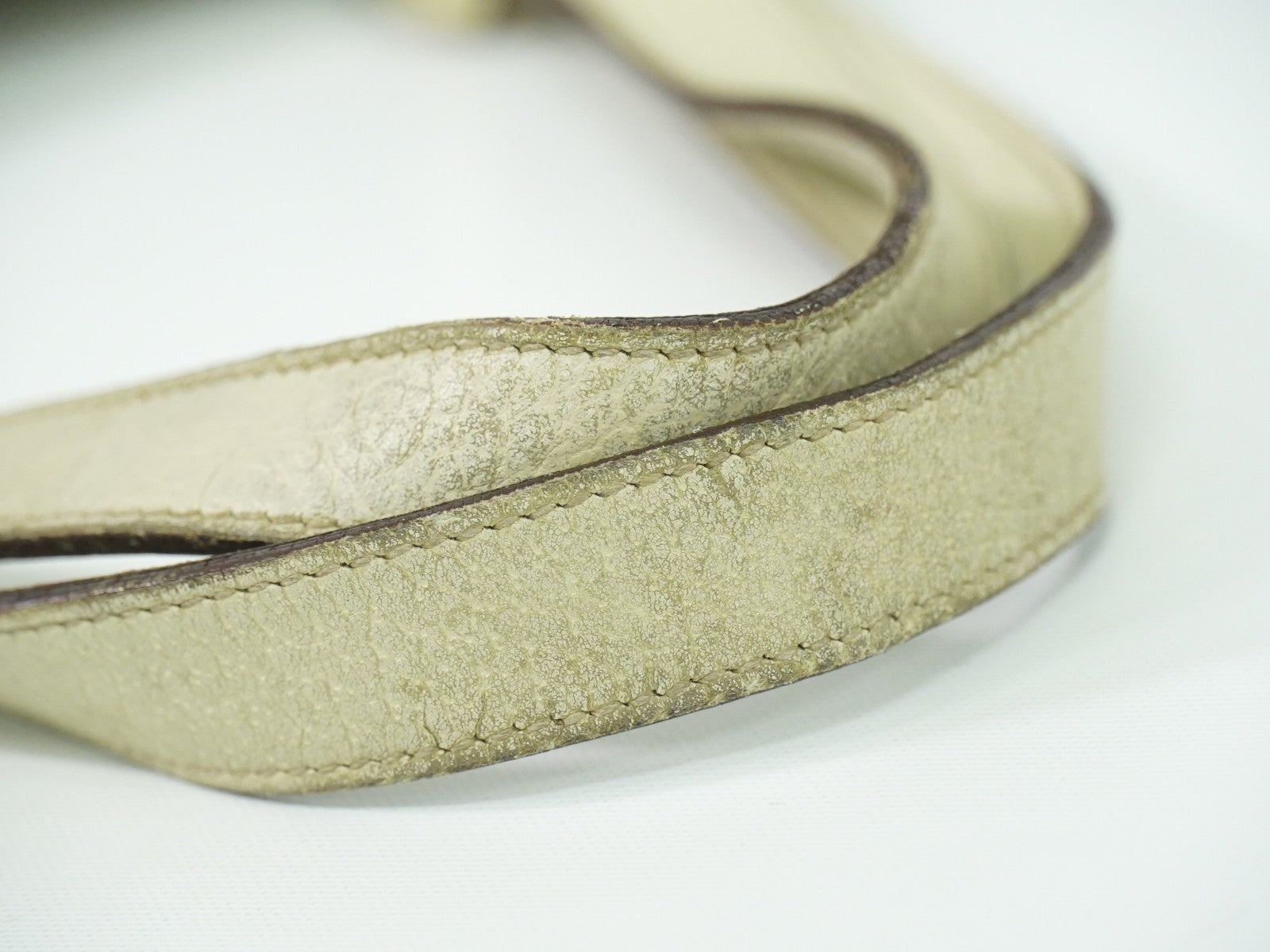 Gucci Abbey Leather with Gold hardware, ECRU, LEATHER, Tote bag