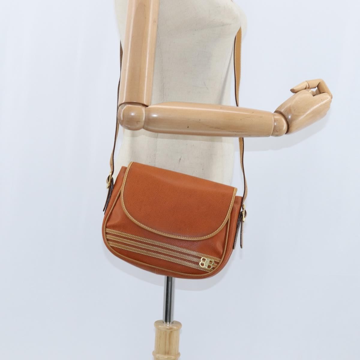 Balenciaga Shoulder Bag Leather, ORANGE, LEATHER, Shoulder bag