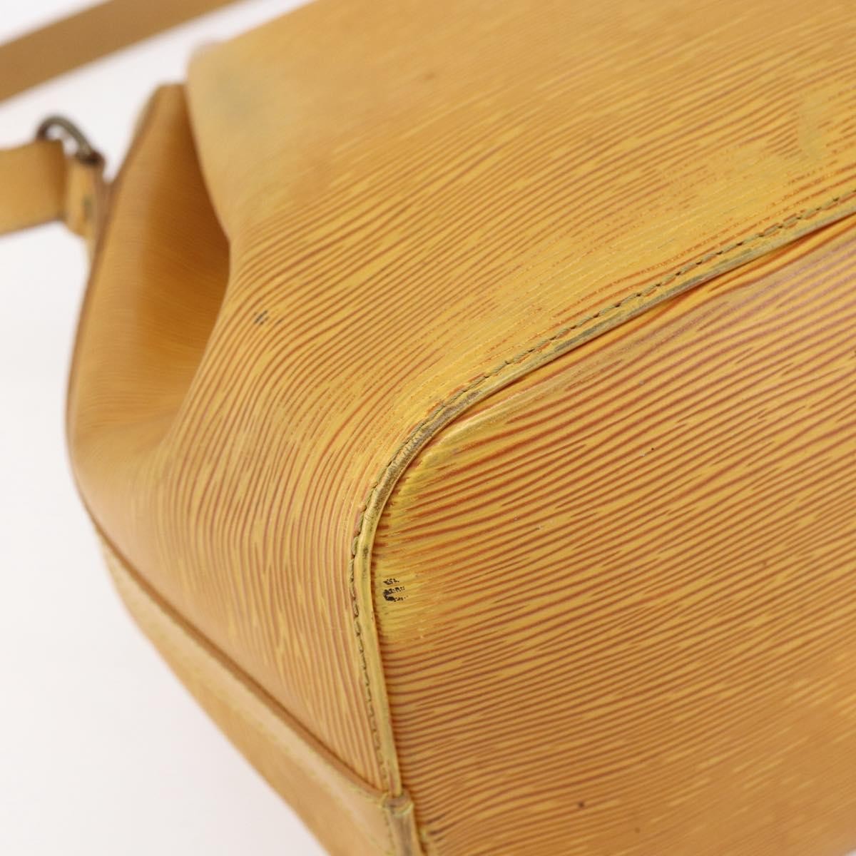 Louis Vuitton Petit Noe Handbag Epi Leather, YELLOW, LEATHER, Shoulder bag