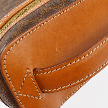 Celine Macadam Vanity Bag Canvas, BROWN, CANVAS, Handbag