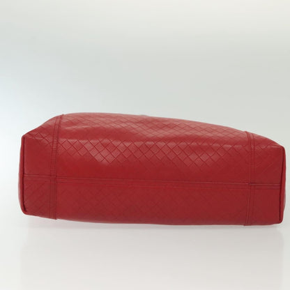 Bottega Veneta Intrecciomirage Tote Leather, RED, LEATHER, Tote bag